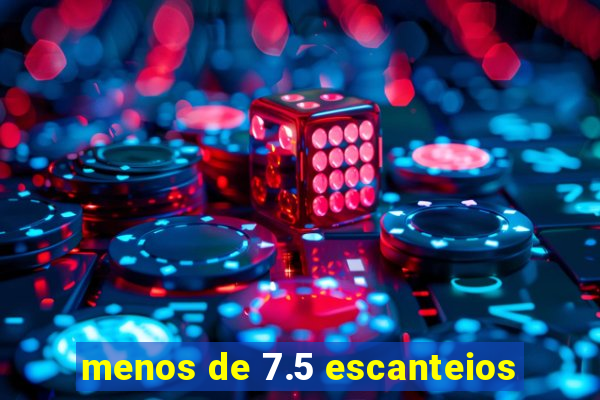 menos de 7.5 escanteios