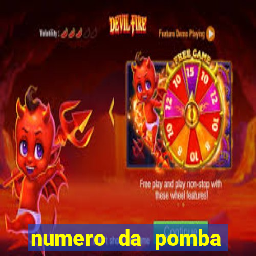 numero da pomba jogo do bicho