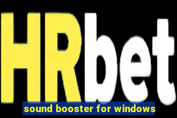 sound booster for windows