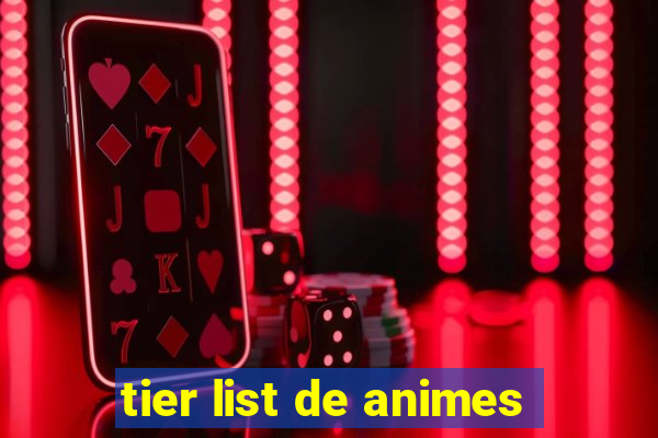 tier list de animes