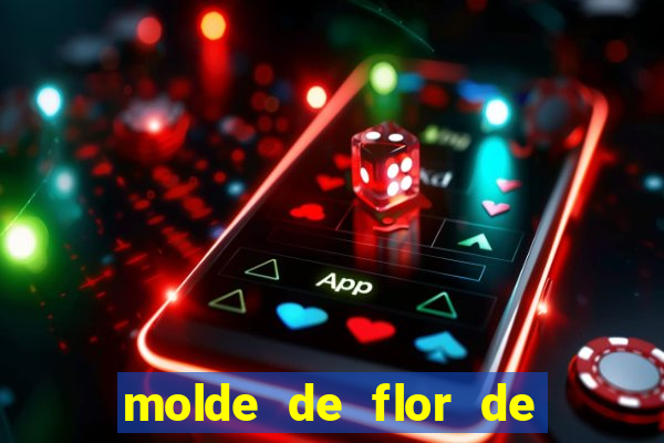 molde de flor de eva grande para imprimir