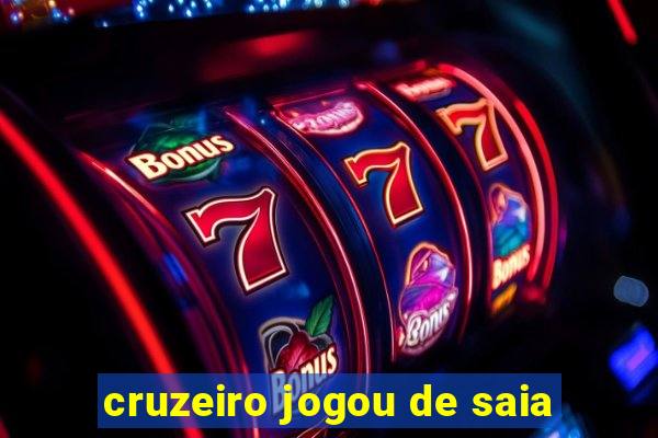 cruzeiro jogou de saia