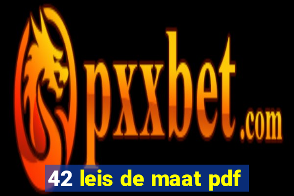 42 leis de maat pdf