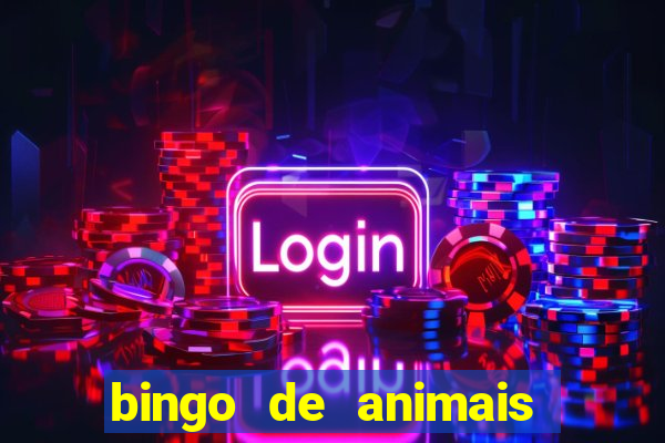 bingo de animais para educa??o infantil