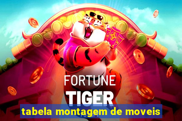 tabela montagem de moveis