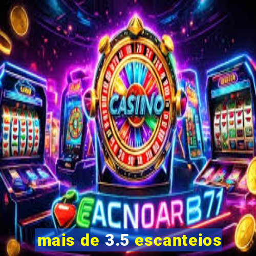 mais de 3.5 escanteios