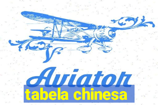 tabela chinesa