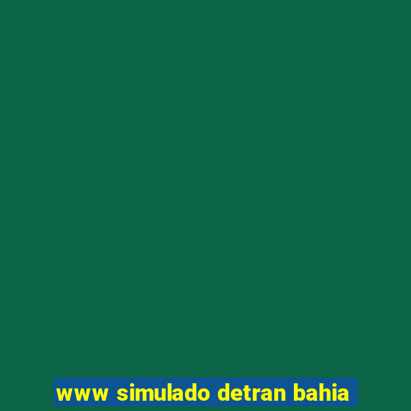 www simulado detran bahia