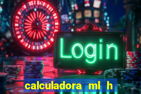 calculadora ml h para mcg kg min